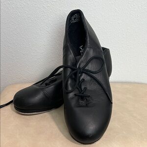 Capezio Black Lace-Up Jazz/Tap Dance Shoes